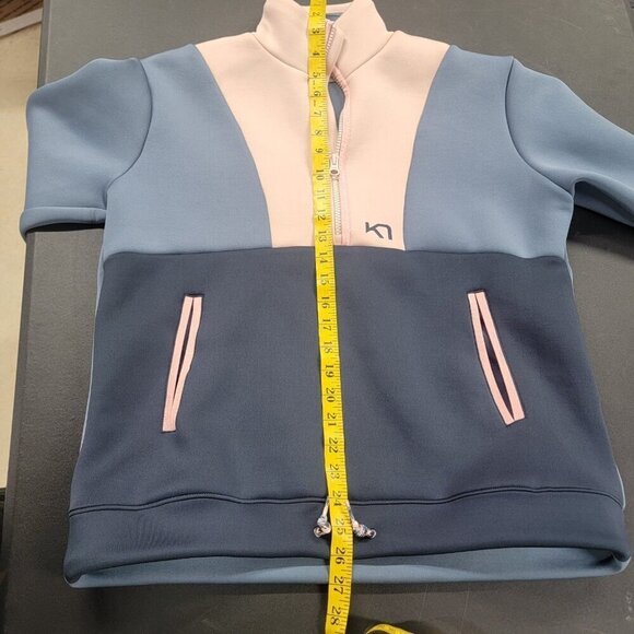Kari Traa Colorblock Sanne Pullover Long Sleeve Pink Blue Medium Outdoor Ski - Picture 8 of 8